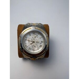 #W005 Invicta Bolt Zeus 29735 Swiss Quartz Chronograph 53mm Silver Gold Watch
